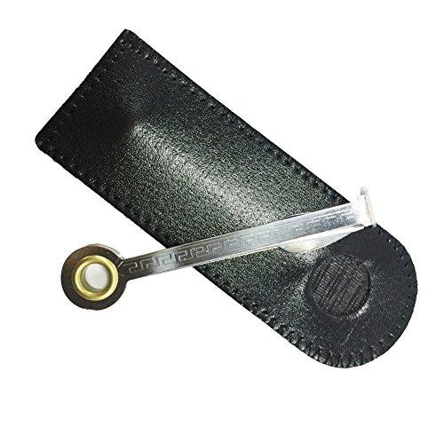 FULUSHOU (Black Leather Pouch )Tobacco Pipe Tool 3 In 1 Pipe Reamer Simple Pipe Knife