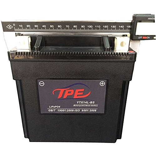 TPE 12V Lithium Motorcycle Battery Replacement with Built-in Battery Management System （YTX14L-BS） AGM Replacement Power Sport Battery for Motorcycle Scooter Harvester - Thumbnail 4