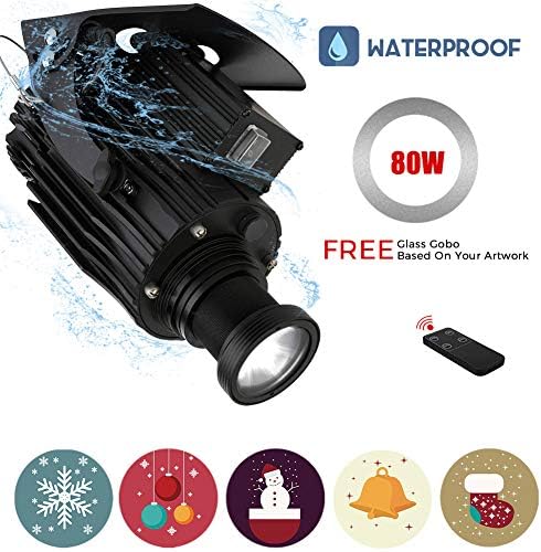 プロジェクターアクセサリ アクセサリ サプライ 家電 カメラ B0818t2sqc ストア結婚式クリスマスレストランイベント広告の看板のため御坊 プロジェクターライトゴボプロジェクターランプ屋外ip65防水80w 黒 初回限定 アクセサリ サプライ