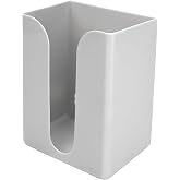 Wall Mount Tissue Box Holder 2.9x6 Inch, Rectangular Self Adhesive Facial Dry Paper Cover Dispenser for Bathroom Vanity, Kitchen, Night Stand, Laundry, Table, Countertop Office Car, Upward or Downward
