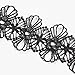 Lisli Fashion Gothic Black White Lace Choker Necklace Bracelet Women Jewelry Set (Black)