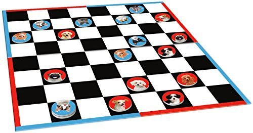 Peaceable Kingdom CHK3 Cat VS Dog Checkers
