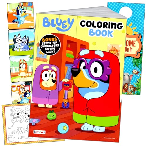 Bendon Bluey Coloring Book Stickers Bluey Coloring