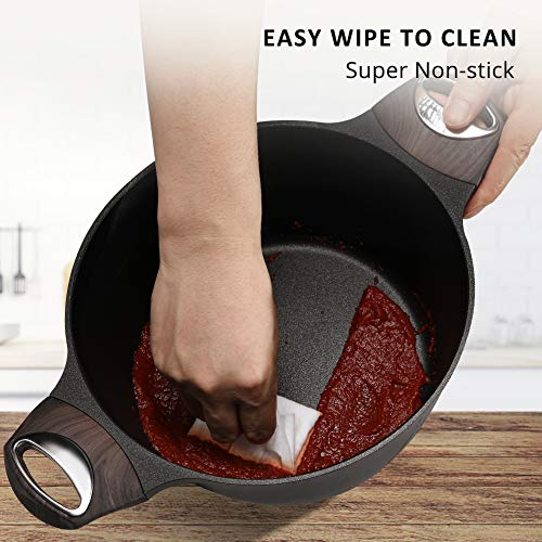 4 Sensarte+Nonstick+Casserole+Woodgrain+Compatible