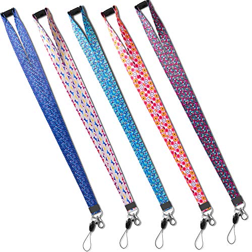Lanyard Cruise with ID Badge Holder Horizontal for Women Kids Keys Men Key Card lanyards Detachable Breakaway Safety Lanyards with Badges Holders Name Lanyard Wide 0.79 inches 5 Pack - Thumbnail 5