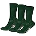 DANISH ENDURANCE Merino Wool Hiking & Trekking Socks (Forest Green 3 Pairs, US Women 11-13 // US Men 9.5-12.5)