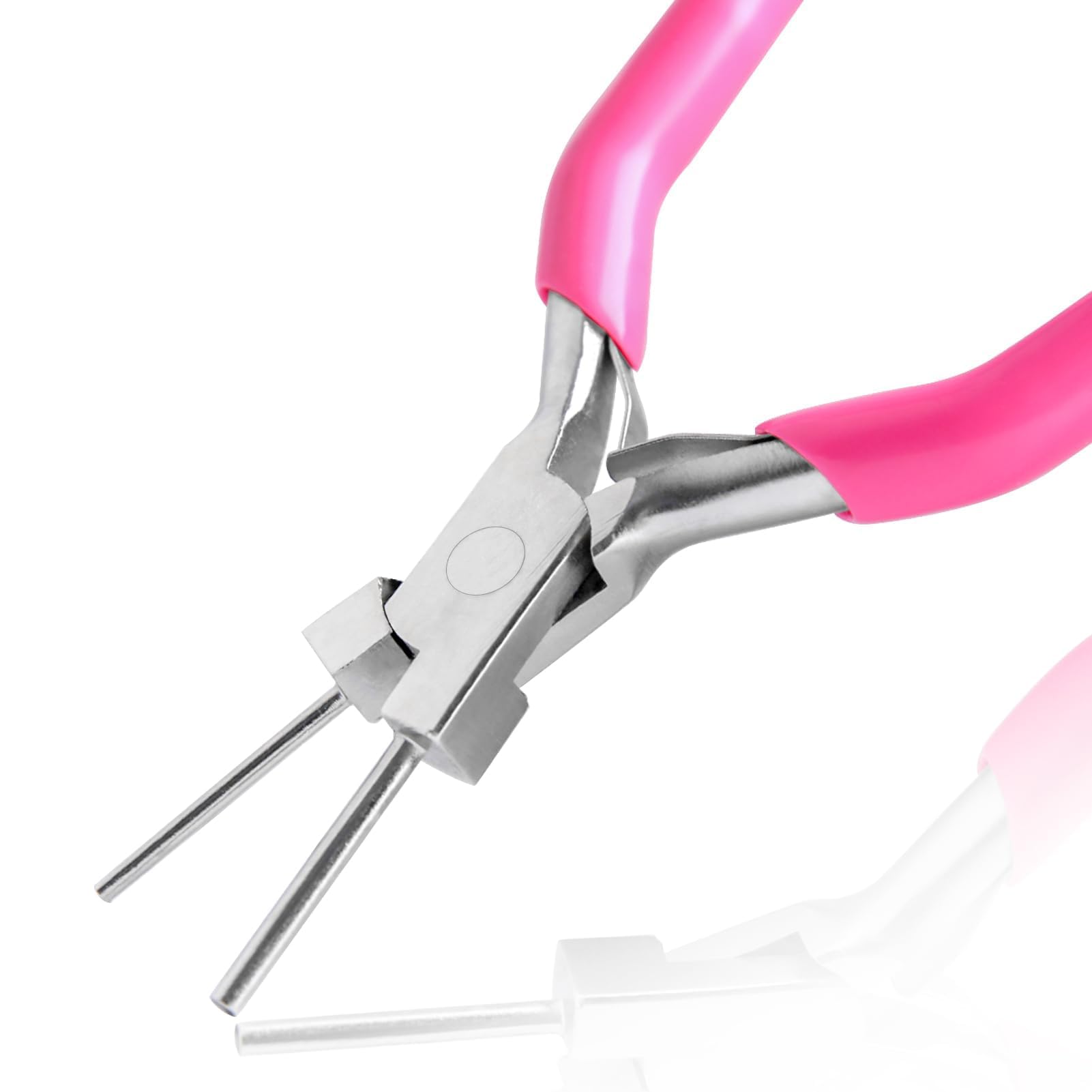 LEONTOOL Bail Making Pliers - 2mm & 2.5mm Wire Bending Pliers for Jewelry Making, Includes Non-Slip Handle and Jewelry Looper Tool