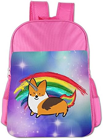 Cute Unicorn Corgi Rainbow Welsh Corgi Girls Boys School Backpack Bag School Bags Pink For Teen