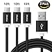 CLEEFUN USB Type C Charger Cable/Cord [3-Pack, 10ft] Fast Charging Compatible with Galaxy S10e S10 S9 S8 Plus Note 8 Note 9, G7 G6 G5 V40 V35 V30, Pixel 2 XL - Nylon Braided USB C Cable
