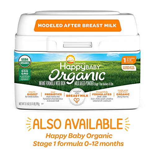 Happy Baby Organic Infant Formula with Iron Milk Based Powder Stage 2