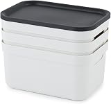 Rotho Jive Dekobox Set of 3 5l Lidded Storage Boxes White/Anthracite view 4