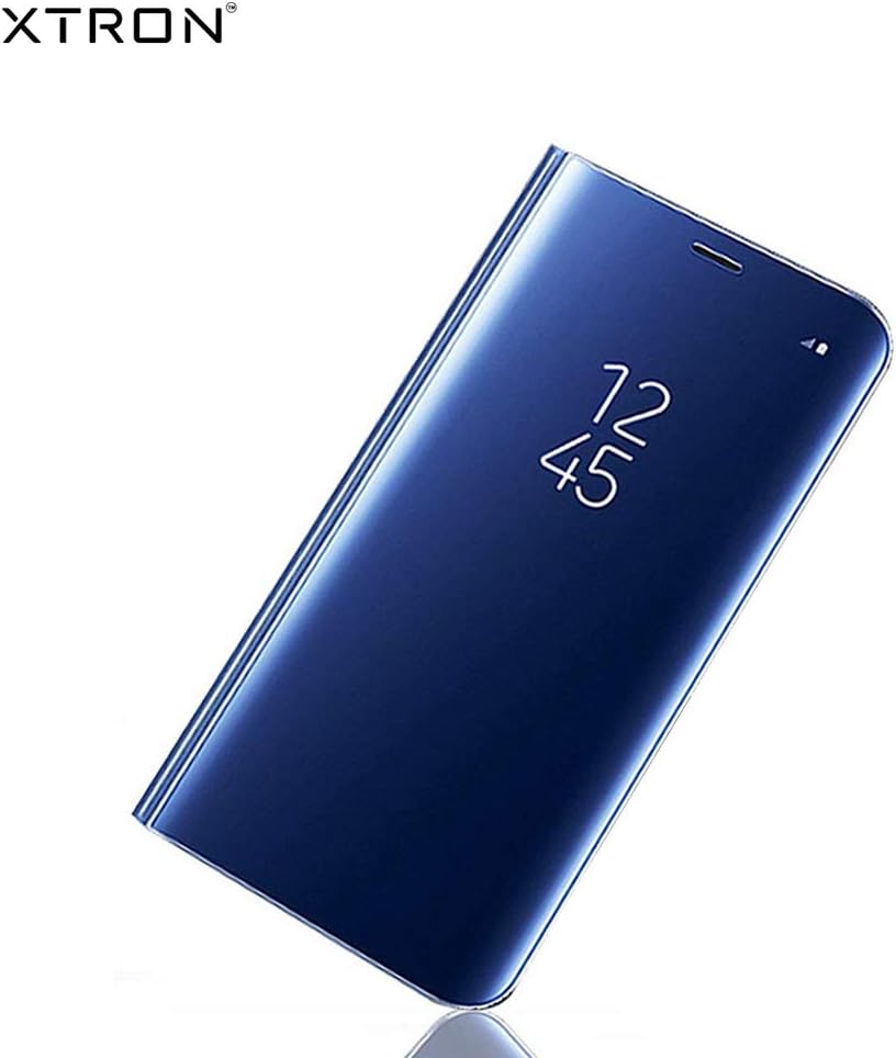 XTRON Mirror Flip Cover for Samsung Galaxy Note 8 | Clear View Luxurious Covers and Cases Flip Cover for Galaxy Note 8 (Blue)