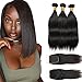 Human Hair Drawstring Ponytail Extension Afro Kinky Curly Ponytail for Black Women Wrap Drawstring Ponytail Hairpiece Thick with Clip in Binding Pony Tail (ST 10 12 14+8, Bundles with Closure)