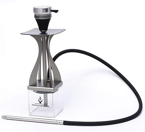 Amazon Co Jp シーシャ水ギセルセット 耐久性のあるアクリル水ギセル 高品質アルミシーシャ 1つのホースと石炭クランプ クラブバーパーティー用 E ホーム キッチン