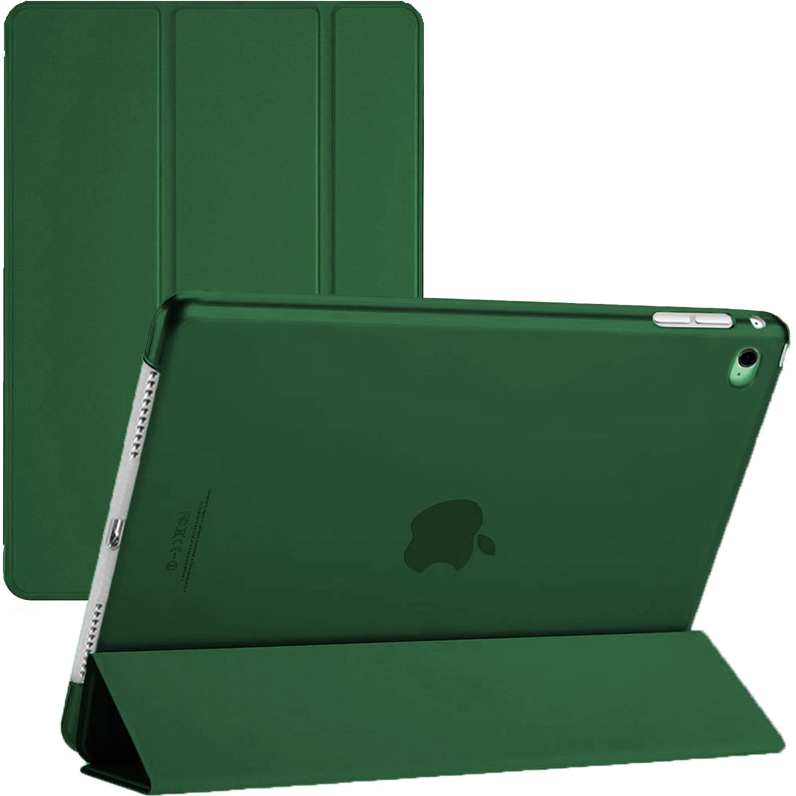 Smart Case For iPad Air 1/2 9.7 5th/6th Generation Magnetic Cover with Sleep Function (Emerald Green)