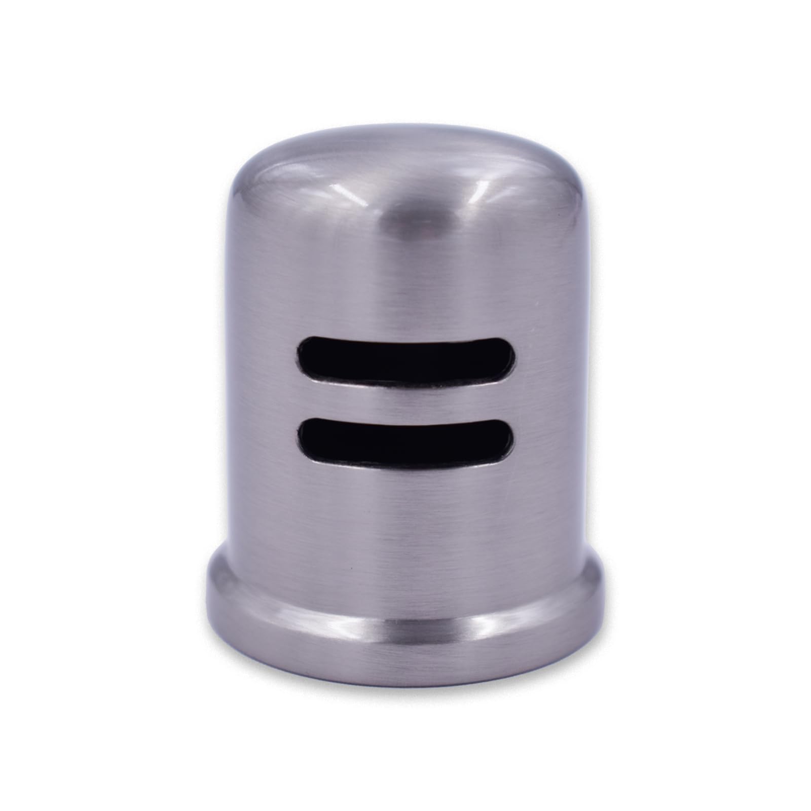 View 1 of 1-5/8" cap diameter 2-1/4 Dishwasher Solid Brass Air Gap Cap Only, Replacement for air gap dishwasher Air Gap Cover Fits Most Air Gap Bodies (Silver)