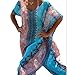Walant Womens Chiffon Robe Beach Dress Swimsuit Bathing Suits Bikini Cover-ups,Blue,One Size