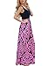 Happy Sailed Womens Long Sleeve V Neck Tunic Dress Leopard Print Swing Party Midi Dress Pink Medium