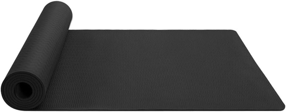 Yoga Mat, Classic 1/4 inch Pro Yoga Mat, TPE Eco Friendly Thick Non Slip Fitness Exercise Mat, with Carrying Strap-Workout Mat for Yoga, Pilates and Floor Exercises (I)