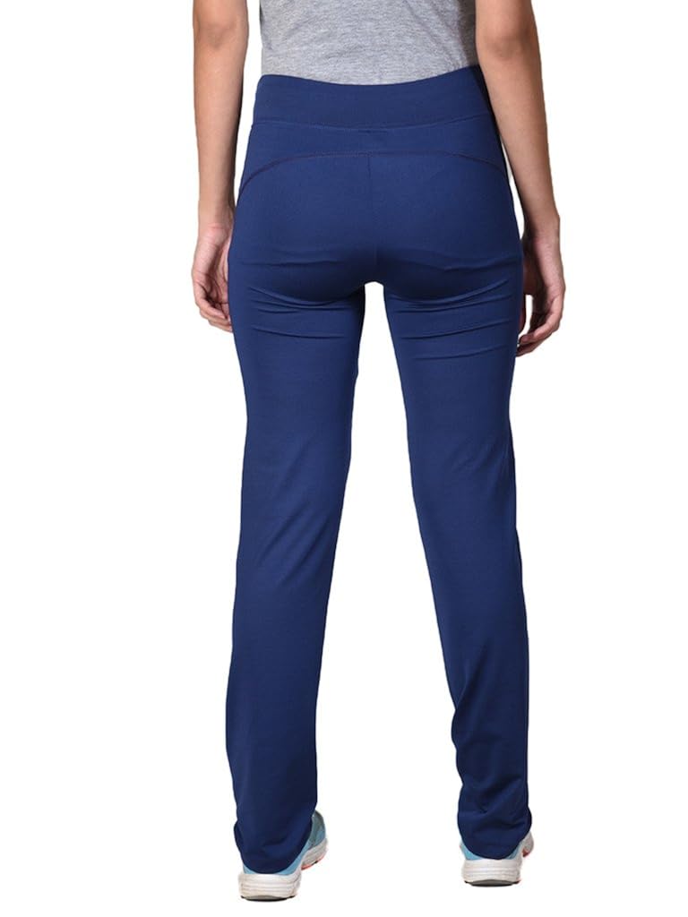 onesport women's polyester spandex jersey navy track pants(onsp15ny-p)
