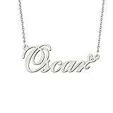 BYBWBL Oscar Name Pendant Necklace Silver Color