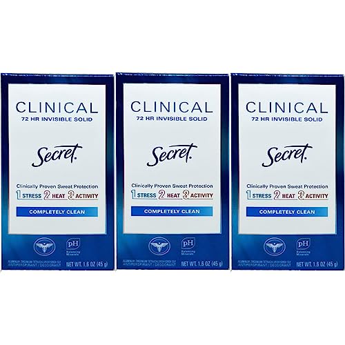Secret Clinical Strength Invisible Solid Deodorant (1.6 oz., 3 pk.)