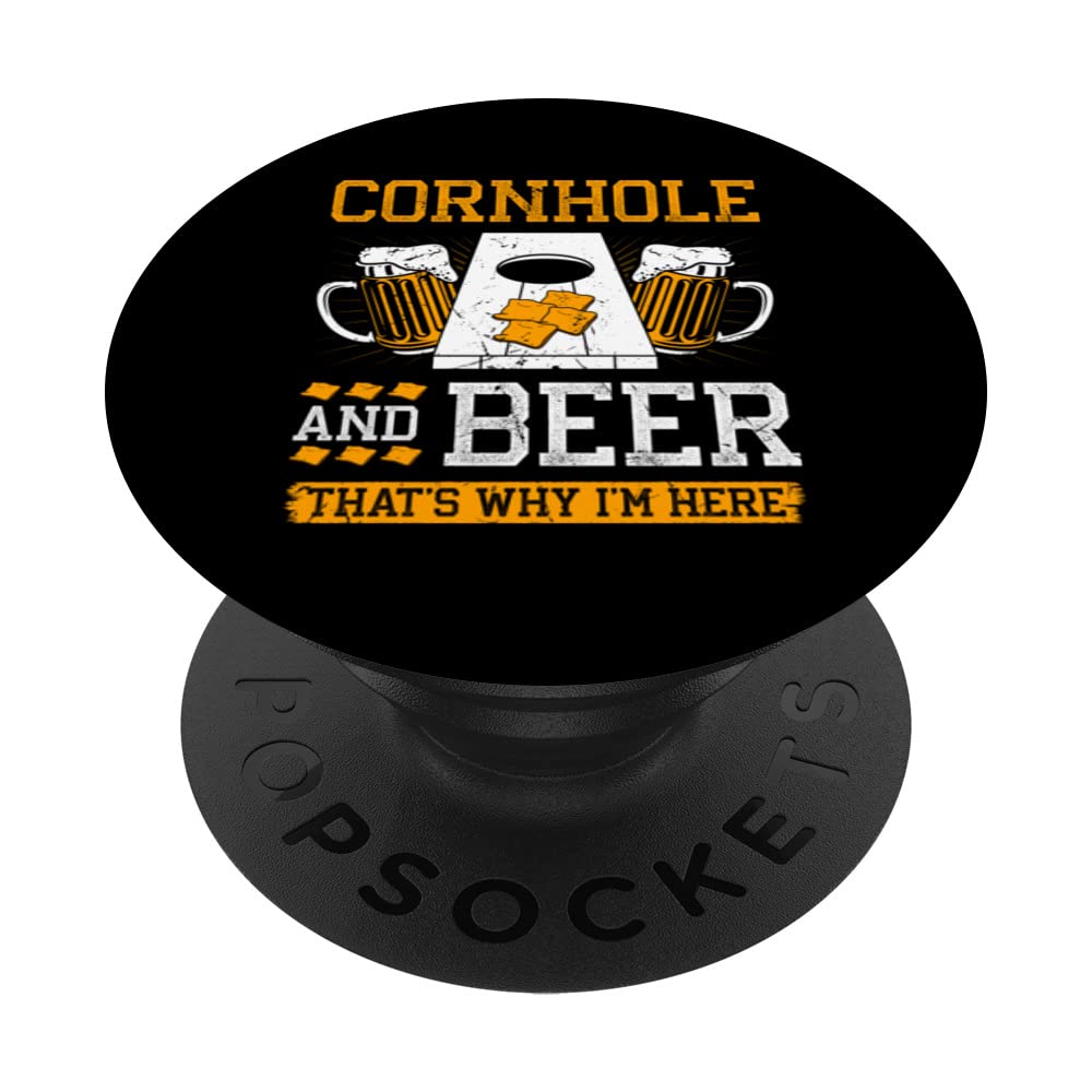 Cornhole And Beer Corn Hole Sack Cornhole Game PopSockets Swappable PopGrip