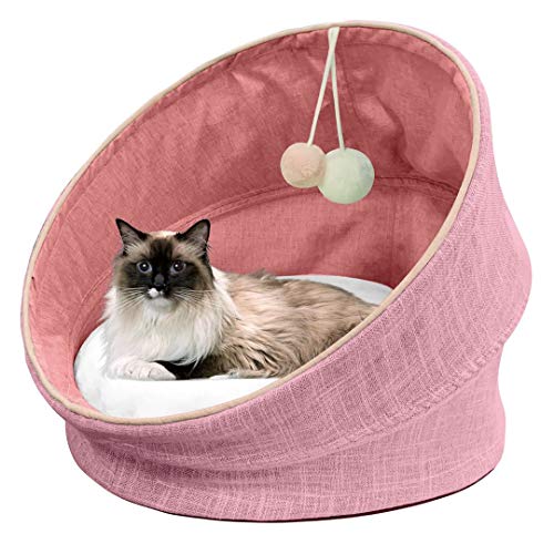 PetFun 2 in 1 Luxury Cat Beds Cozy Pet Beds Comfy Calming & Warming
