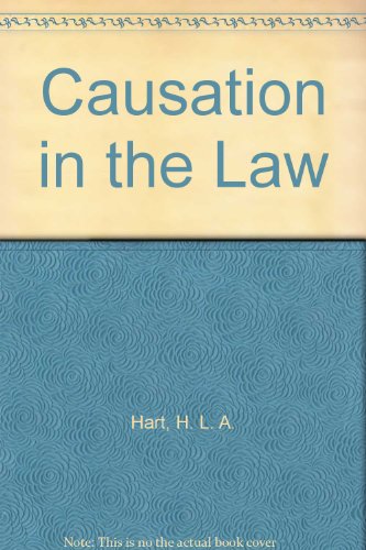 Causation in the Law Causation in the Law