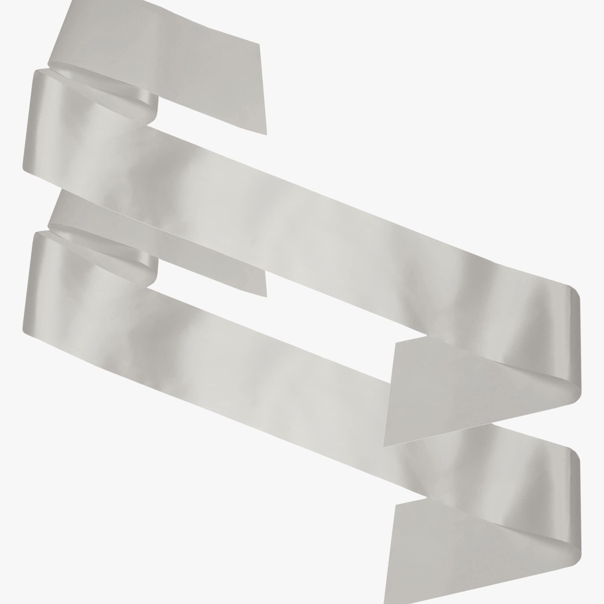 My Pretty Little Gifts Plain Sashes Pack of 2 - Blank Satin Sash - Many Colours - Create and Make your own - DIY Unprinted - Birthday Party Pageant Wedding Hen Party Festival (Silver)