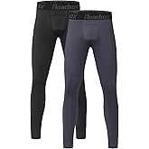Roadbox 2 Pack Boys Compression Pants Leggings Base Layer Underwear Youth Quick Dry Spandex Tights Running Football
