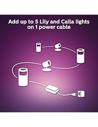 Philips Hue White & Color Ambiente en exterior Juego de base 3 Hue White & Color Ambiance Smart Spot Lights, fuente de alimentación y kit de montaje, Funciona con Alexa, Apple HomeKit y  Assistant, 802066