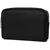 YONBEN Waterproof Makeup Bag Large Capacity Women's Classic Black Wash Bag Adjustable Partition Wash Bag Brush and Cosmetic Carrying Bag…