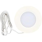 Westek LED13HBCC 2.75" LED Ultra-Slim Under Cabinet Puck Light Add-on, White