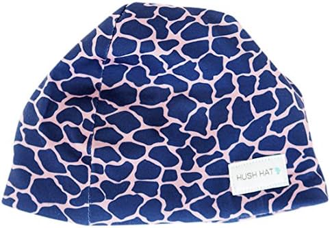 Hush Baby Hat with Softsound Technology and Medical Grade Sound Absorbing Foam, Giraffe, Blue, X-Large