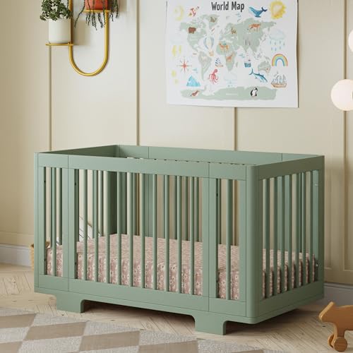 Babyletto Yuzu Convertible All-Stages® Bassinet, Midi, Full-Size Crib in Light…