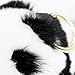 KUMEED Panda Fur Pompom Rex Panda Fuzzy Panda Keychain Bag Pendant for Women