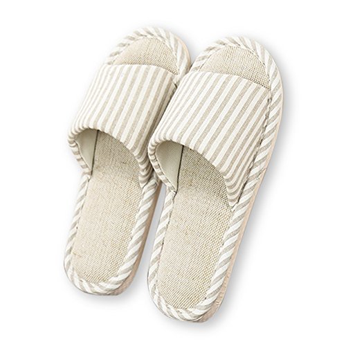 Halova home slippers, flax indoor shoes non-slip sandal…