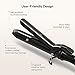 Anjou Curling Iron, 1.25 inch Hair Curler Curling Wand with Anti-scalding Insulated Tip, Ceramic Tourmaline Coating with LCD Diaplay(250 °F to 430 °F, Glove and Curl Clips Included)