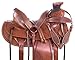 Acerugs Ranch Work Heavy Duty Roping Horse Saddle Wide Pie Horn Wade Tree Western TACK (Chestnut, 17″)thumb 1