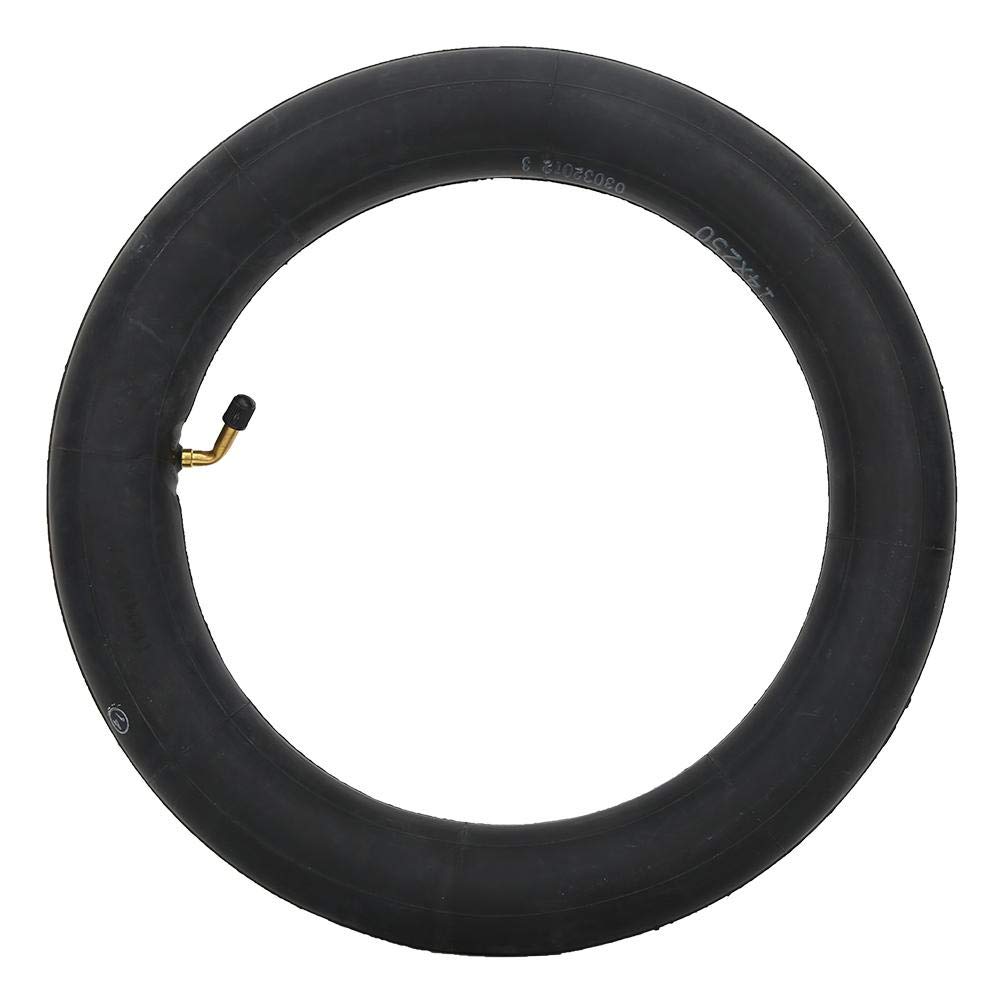 Inner Tube, Electric ycle Butyl Rubber Inner Tube with Metal Bent Valve E Bike Accessories Inner Tube with Bent Valve Stem Electric ycle Bent Valve Inner Tube (14X2.50)