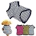 Dog Shirt, HP95(TM) 2015 Fashion Summer Pet Dog Classic Wide Stripes T-shirt, Doggy Clothes Cotton Shirts (Rose, XL)