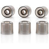 HiFiGo DUNU S&amp;S Earbud Tips for 4.0mm-6mm Nozzle, Silicone Ear Tips Replacement for Da Vinci, Explorer, Titan S2, Wireless/Wired Earphones (S/M/L(Each Size 1 Pair))