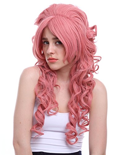 Nuoqi Women's 70cm Long Fashion Wave Court Balls Hairs Cosplay Wigs