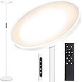 OUTON Floor Lamp Modern, LED Torchiere Lamp 30W 3000LM, Tall Standing Lamp with 4 Color Temperatures, Stepless Dimmable, Remo