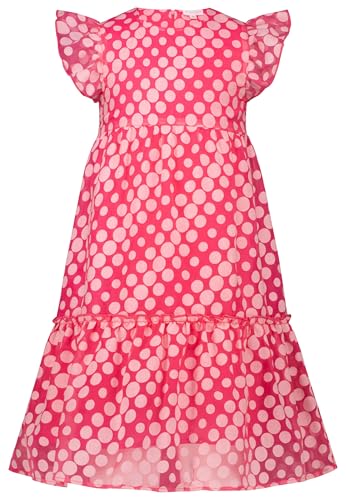 SALT AND PEPPER BY KIDS PARK Vestido de Verano para niñas, Paradise Pink, 116
