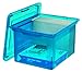 Staples Letter/Legal File Box, Translucent Blue