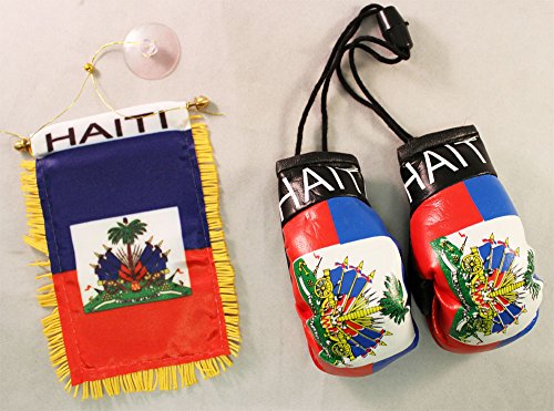 Flagline Haiti - Boxing Glove and Window Hanger Combo