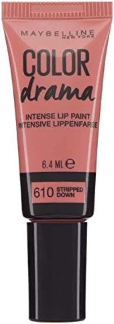 Maybelline Color Drama Intense Lip Paint Stripped Down 610, 6.4 ml (Pack of 1)