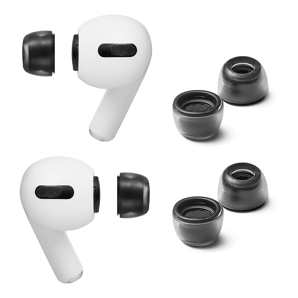 AZLA Crystal for Airpods Pro 1st & 2nd Gen (Size SS) - AirPods Pro Ear Tip Replacement - AZLA Crystal Ear Tips for AirPod Pro 1st & 2nd Gen - Premium Silicone, Enhanced Noise Cancellation